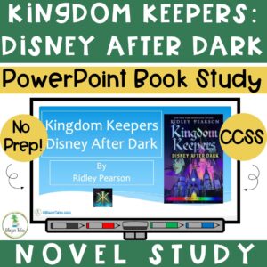 This is a Novel Study PowerPoint for Kingdom Keepers: Disney After Dark by Ridley Pearson via www.blazertales.com