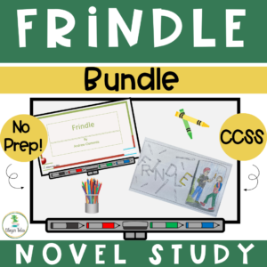 This is a collection of First Chapter Friday Coloring Sheets and a Novel Study PowerPoint for Frindleby Andrew Clements.