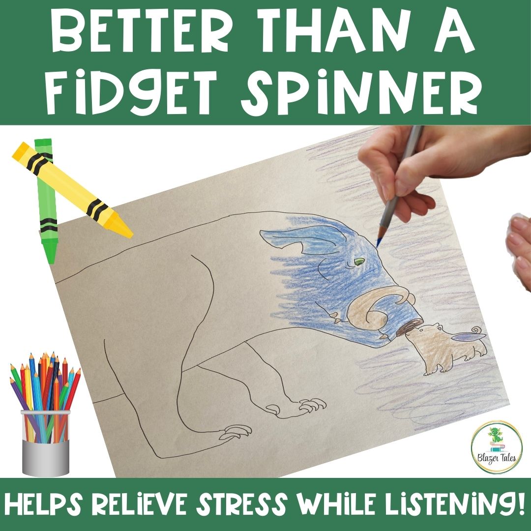 These are Novel Study Coloring Sheets for Willodeen by Katherine Applegate via www.blazertales.com
