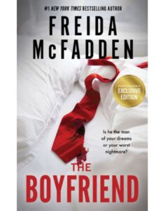This is a book review for The Boyfriend by Freida McFadden via www.blazertales.com